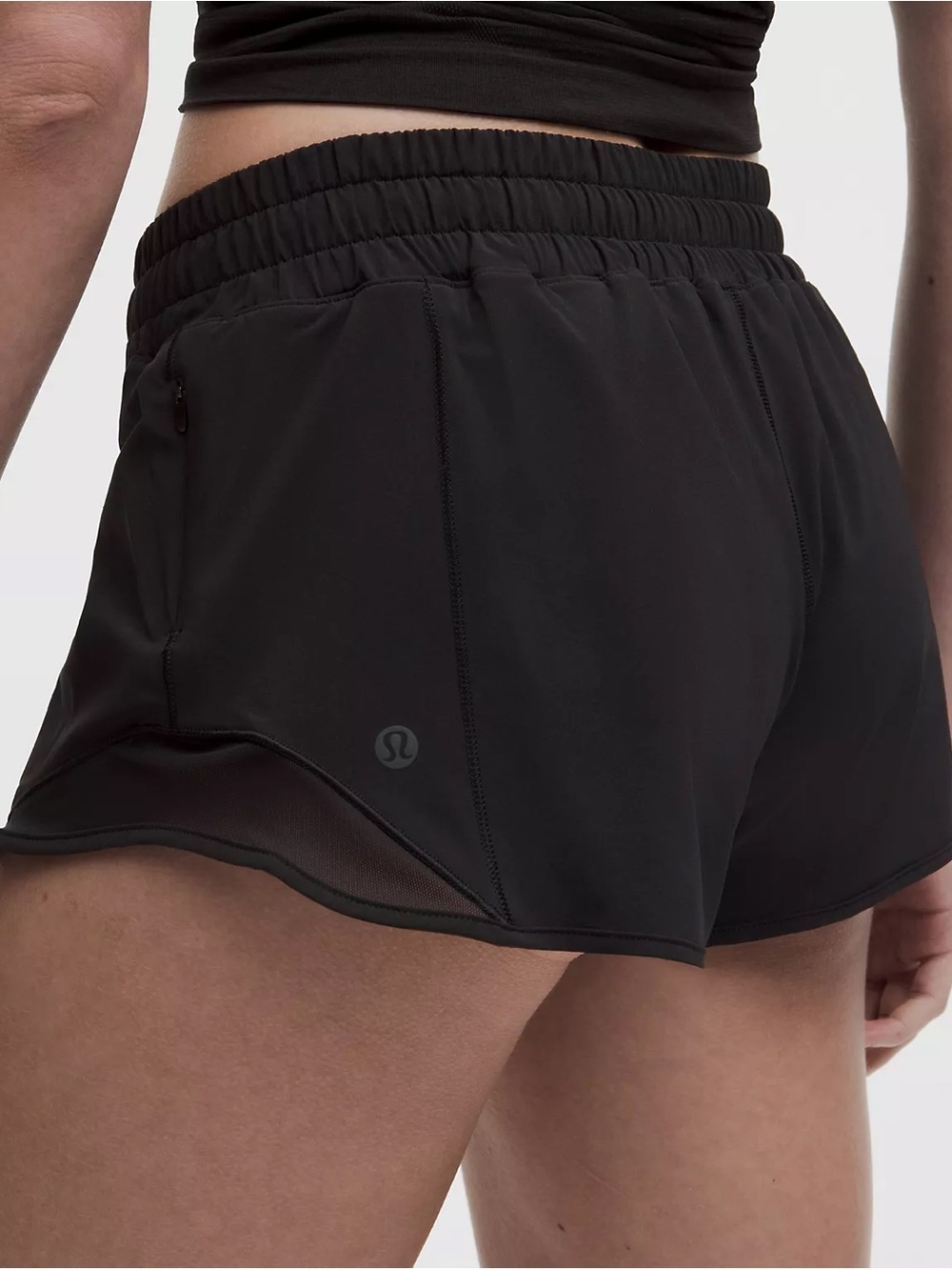 lululemon Hotty Hot High Rise Shorts 4" Lined Black